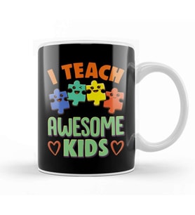 I Teach Awesome Kids Special Education Teacher Kupa Bardak Porselen