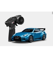 1:43 Kumandalı Mini Metal Şarjlı Nissan GTR 4WD Mavi Renk D43-01Q