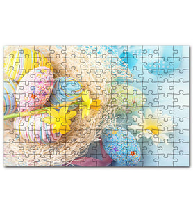 Cakapuzzle Rengarenk Boyalı Süslü Sürpriz Yumurtalar Puzzle Yapboz MDF (Ahşap) (120 Parça)