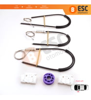 Citroen C5 MK2 MK3 RC RD RW 2007-2018 4/5 Kapı 9221EQ İçin Elektrikli Ön Sol Cam Kriko Tamir Seti