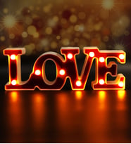 Sevgiliye Özel Love Led Işık