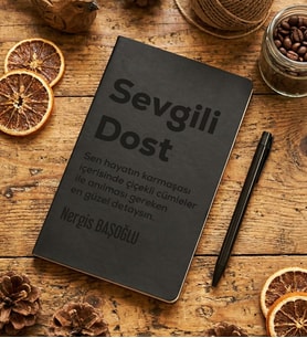 Kişiye Özel Sevgili Dost Defter Doğum Günü Hediyesi