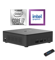 Asus NUC13 Pro Slim Kit Intel Core I7 1360P 32GB 512GB SSD Freedos Wifi/bluetooth/thunderbolt Mini Bilgisayar RNUC13ANKI700002IF07 + Zetta Flash Bellek