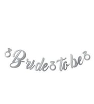 Kaligrafi Banner Gümüş Renk Bride To Be Yazı