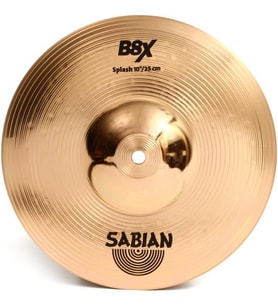 Sabian 41005X B8X Splash Zil (10 İnç)  B8 Bronz - Hızlı Aksan - Parlak
