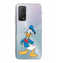 Xiaomi Mi 10T  Kamera Korumalı Kapak Donald Duck Tasarımlı Şeffaf  Kılıf