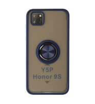 Huawei Y5p Kılıf Montreal Yüzüklü Silikon Kapak - Lacivert