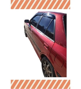 Mazda 323 Sedan 1990-1996 4’lü Mügen Tip Cam Rüzgarlığı
