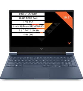 HP Victus 16-R1041NT 9J243EA Intel I7-14700HX 16GB 1tb SSD 8gb RTX4060 16.1 144Hz Gaming Notebook