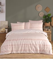 Karden Flower Dream Cotton Serene Pudra %100 Pamuk Poplin Tek Kişilik Nevresim Takımı