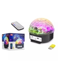 Subzero GT200 LED Işıklı Sihirli Küre Lamba  Bluetooth Müzik Çalar & Uzaktan Kumandalı Gece Lambası