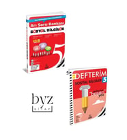 Arı Yayıncılık ARI YAYINCILIK YENİ MÜFREDAT 5.SINIF SOSYAL BİLGİLER  DEFTERİM-SORU BANKASI SET (Çok Renkli)