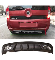 Fiat Fiorino Difüzör Difizör Siyah + Kare Egzoz Görünüm C Tip
