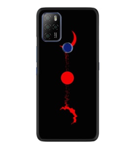 Omix X300 X500 X400 X600 X700 Kılıf Desemli Silikon Red Moon 1710