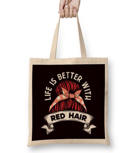 Life Better With Pomeranian Wine Pommy Pom German Spitz Pet Bez Çanta Uzun Saplı