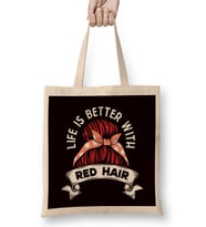 Life Better With Pomeranian Wine Pommy Pom German Spitz Pet Bez Çanta Uzun Saplı