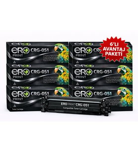 CRG-051 / Canon i-Sensys MF-269dw Muadil Toner - 6'LI Avantaj Paket