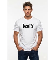 Erkek Relaxed Fit Beyaz Tshirt