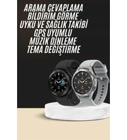 Northcity 47mm Plastik Akıllı Saat Kordonu - Çağrı Cevaplayabilen Esnek ve Cilde Dost