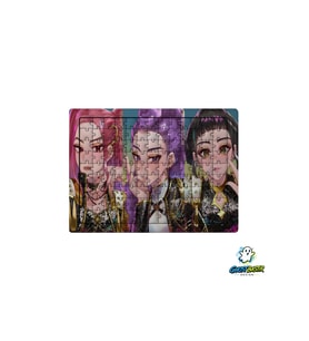 K-Pop Demon Hunters 99 Parça Ayaklı Puzzle – Dekoratif Çocuk Yapbozu 0250
