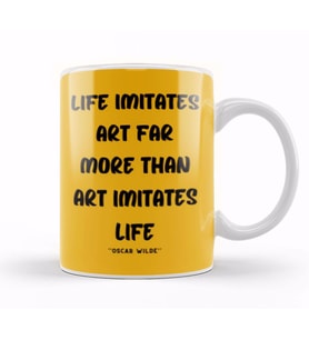 Life Quotes Style Lover Sayings Words Gifts Oscar Wilde Kupa Bardak Porselen