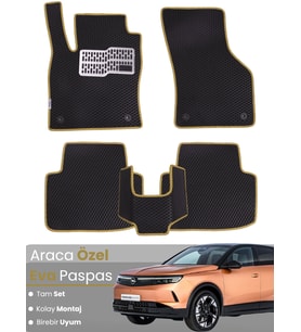 OPEL GRANDLAND HYBRİD (2025-2025) Uyumlu EVA Paspas Tam Set–Araca Özel,Kolay Montaj,Oto Paspas