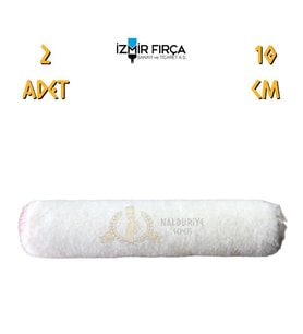 İzmir Fırça Kadife Moher Parmak Rulo Yedek - 10 cm - 2 Adet (Çok Renkli)