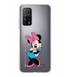 Xiaomi Mi 10 T Uyumlu Kapak Minnie Mouse Tasarımlı Şeffaf Silikon Kılıf