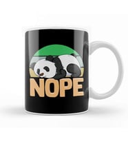 Cute & Funny Nope Sleepy Napping Lazy Panda Kupa Bardak Porselen