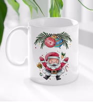 BK Gift Noel Baba Tasarımlı Beyaz Kupa Bardak-7