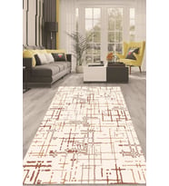 Dijital Kaymaz Taban Yıkanabilir Modern Renkli Salon Halısı Mutfak Halısı Yolluk ND-HT-106 (Krem)