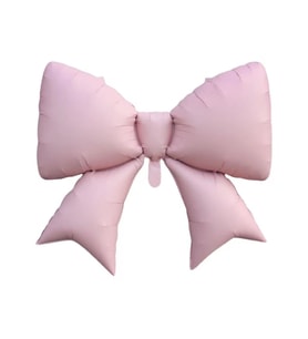 Retro Pembe Kurdele Şekilli Folyo Balon 1 Adet