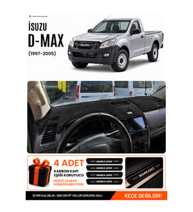 ISUZU D-MAX (2012-2019) Uyumlu Torpido Örtüsü Torpido Kılıfı - Siyah