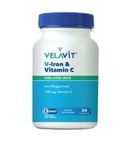 Velavit V-ıron & Vitamin C Demir Ve C Vitamini Içeren Takviye Edici Gıda