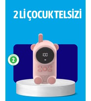 Usb Şarjlı Çocuk Telsizi – Renkli Ekran, Vox Modu, Kompakt Tasarım