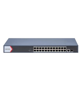 HIKVISION 24port 230w FULL PoE DS-3E1526P-EI/M GIGABIT 1X-UPLINK.1XSFP Yönetilemez Switch Metal