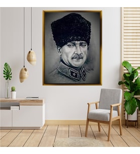 ÇERÇEVELİ ATATÜRK TABLO S192