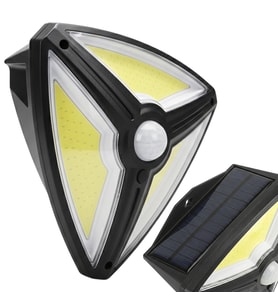 Powermaster MX-1219B 150 Cob Ledli Sensörlü 3 Modlu Solar Güneş Enerjili Duvar Lambası Bahçe Aydınlatması