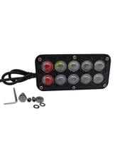 kırmızı-mavi-beyaz -sarı çakarlı / beyaz sarı çakarlı/Space Offroad sis lambası  LASS381 (Siyah)