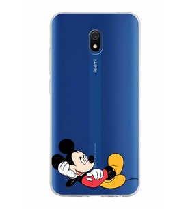 Xiaomi Redmi 8A Uyumlu Kapak Mickey Mouse Tasarımlı Şeffaf Silikon Kılıf