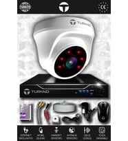 TURKNO 1 Kameralı Domia 1 İç Kamera Set HDD'siz Full HD Gece Görüşlü Güvenlik Kamerası Sistemi
