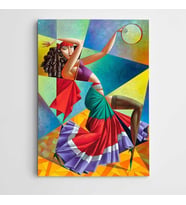Dansçı Kubizm Modern Kanvas Tablo