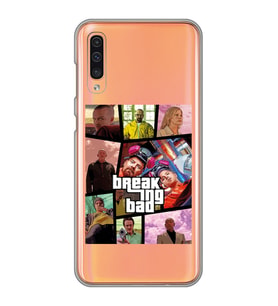 Samsung Galaxy A50 - A30S Uyumlu Breaking Bad Gta Tasarımlı Şeffaf Telefon Kılıfı