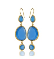 Kadir Jewellery 22 Ayar Altına Kaplama Kadın Sallantılı Küpe -El İşçiliği Ve Hipoalerjenik Küpe