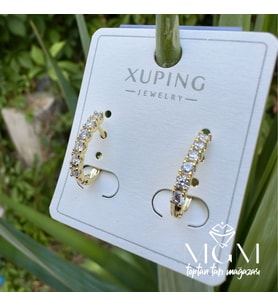 Xuping Taşlı Halka Küpe