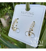 Xuping Taşlı Halka Küpe