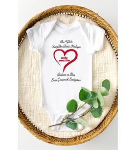 Sevgiler Günü Hediyen Benim Anneciğim Özel Tasarım Bebek Zıbın Pamuklu Çıtçıtlı Body