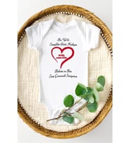 Sevgiler Günü Hediyen Benim Anneciğim Özel Tasarım Bebek Zıbın Pamuklu Çıtçıtlı Body