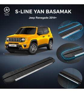 Jeep Renegade S-Line Premium Krom Yan Basamak 2014 Sonrası