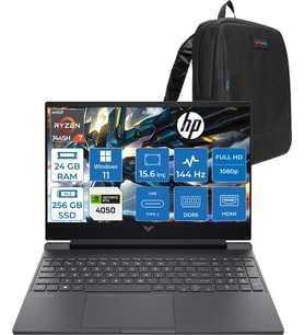 Hp Victus Gaming Amd Ryzen 7-7445HS 24GB Ddr5 256GB SSD Rtx RTX4050/6GB 15.6" Fhd (1920 x 1080), 144 Hz, Ips, 300 Nits WIN11HOME Gaming Bilgisayar WBX9U9EAF06+ZETTAÇANTA